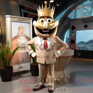 Tan King-maskotdraktfigur...