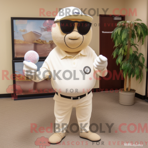 Beige golfbal...