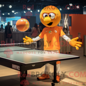 Oranje pingpongtafel...