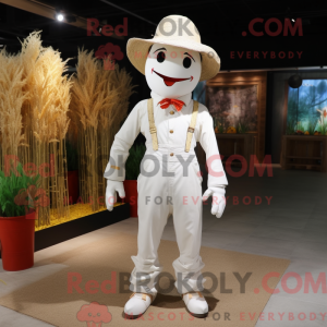 White Scarecrow mascot...