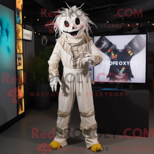 White Scarecrow mascot...