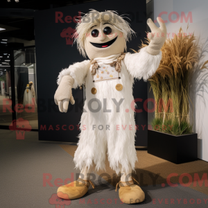 White Scarecrow mascot...