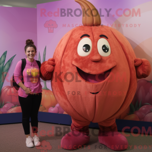Peach Beet mascot costume...