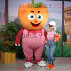 Peach Beet mascot costume...