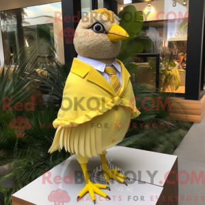 Lemon Yellow Quail mascot...