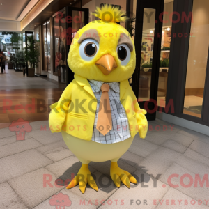 Lemon Yellow Quail mascot...