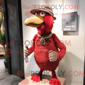 Red Dodo Bird mascot...