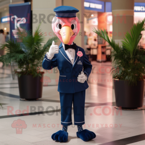 Navy Flamingo maskot...