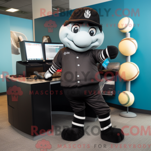 Black Computer mascot...
