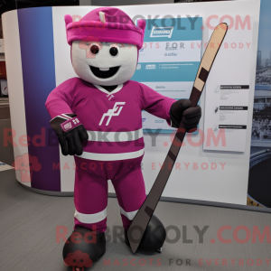 Magenta Ice Hockey Stick...