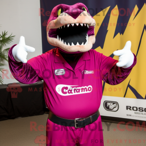 Magenta Titanoboa maskot...