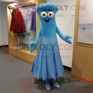Blue Aglet mascot costume...