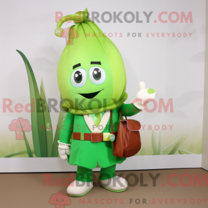 Groene ui mascotte kostuum...