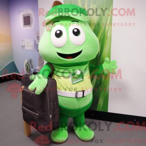Green Onion mascot costume...
