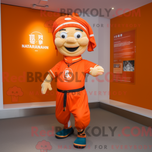 Mandarin mascot costume...