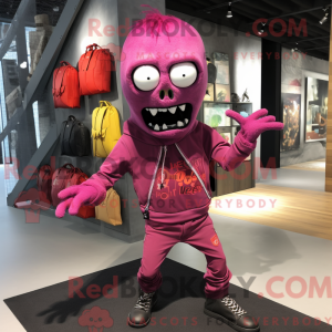 Magenta Zombie maskot...
