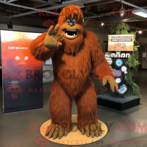 Rust Sasquatch mascot...