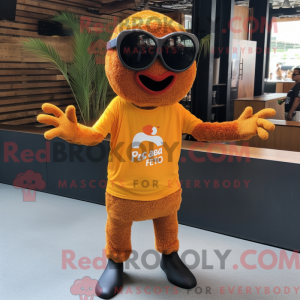 Rust Paella mascot costume...