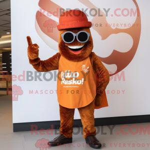 Rust Paella mascot costume...