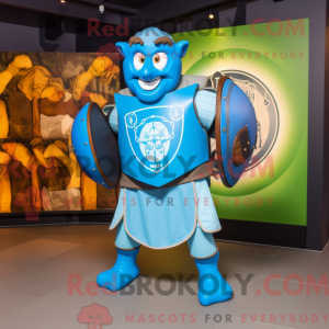 Blue Celtic Shield maskot...