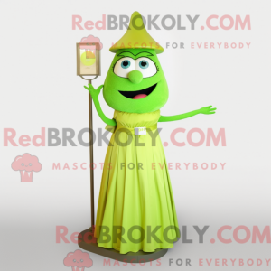 Lime Green Hourglass mascot...