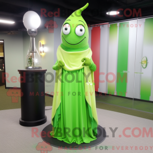Lime Green Hourglass mascot...