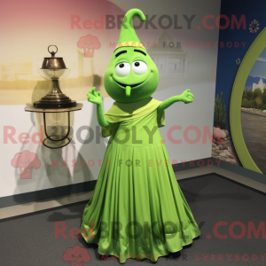 Lime Green Hourglass mascot...