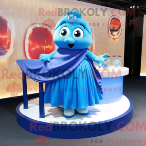 Blå armbånd maskot kostume...