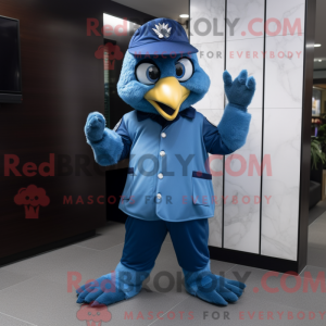 Blue Eagle mascot costume...