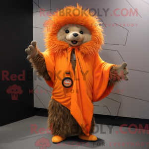 Orange Porcupine mascot...