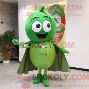 Olive Superhero mascot...