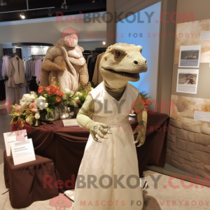 Brown Komodo Dragon mascot...