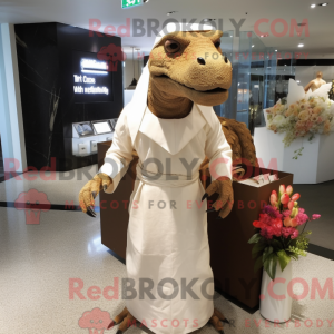 Brown Komodo Dragon mascot...