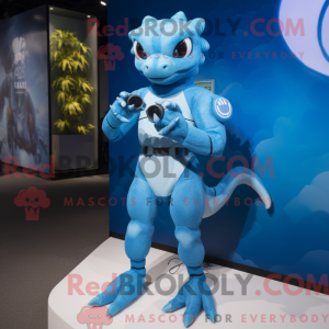 Postava maskota Sky Blue...
