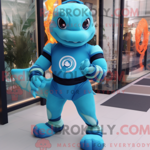 Sky Blue Hydra mascot...