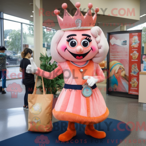Peach Queen mascot costume...