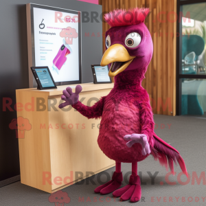 Magenta spætte maskot...