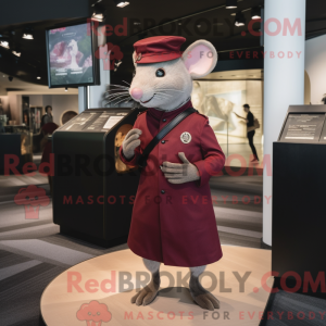 Maroon Rat-mascottekostuum...