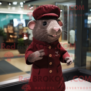 Maroon Rat Maskottchen...