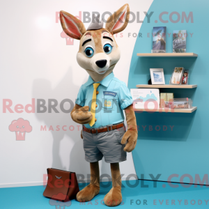 Cyan Deer Maskottchen...