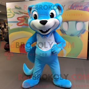 Sky Blue Mongoose mascot...