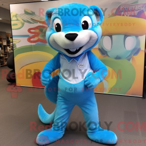 Sky Blue Mongoose maskot...