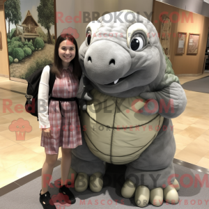 Gray Glyptodon mascot...
