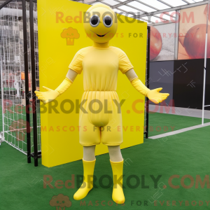 Citroengeel voetbalgoal...