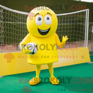 Lemon Yellow Soccer Goal...