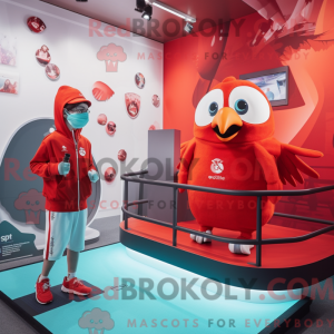 Maskottchenkostüm Rote...