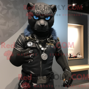 Panther maskot draktfigur...