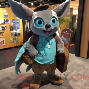 Postava maskota Teal Bat...