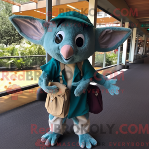 Postava maskota Teal Bat...