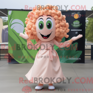 Peach Medusa maskot kostume...